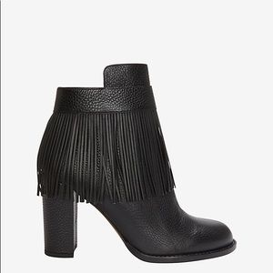 Valentino Fringe leather booties